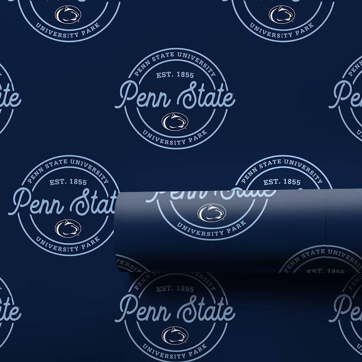 Penn Script Logo Wrapping Paper PSU Penn State Script Athletic Logo Navy | Student Book ...