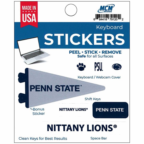 Keyboard Stickers Penn State Assorted Student Book Store