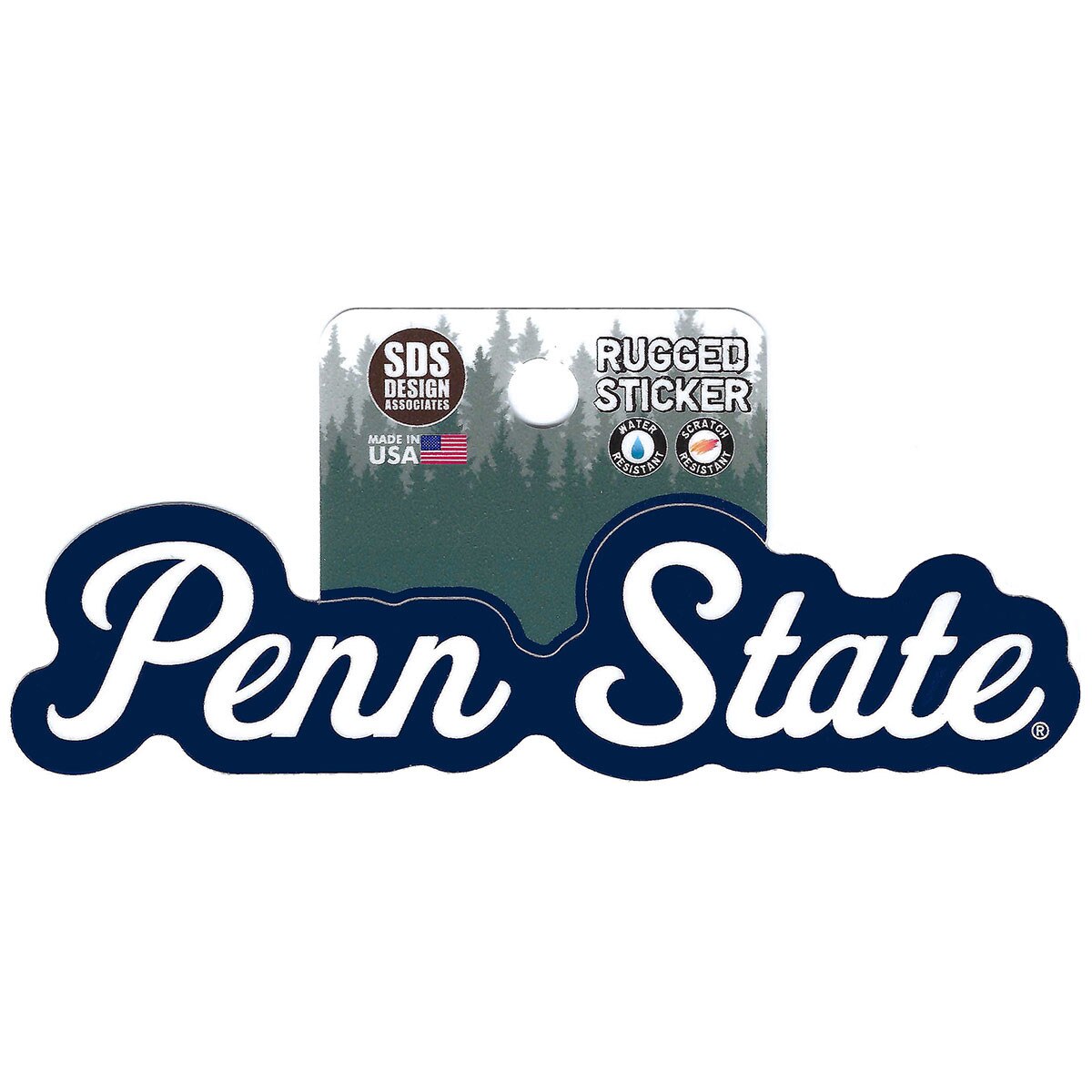 Rugged Sticker Penn State Script | Student Book Store